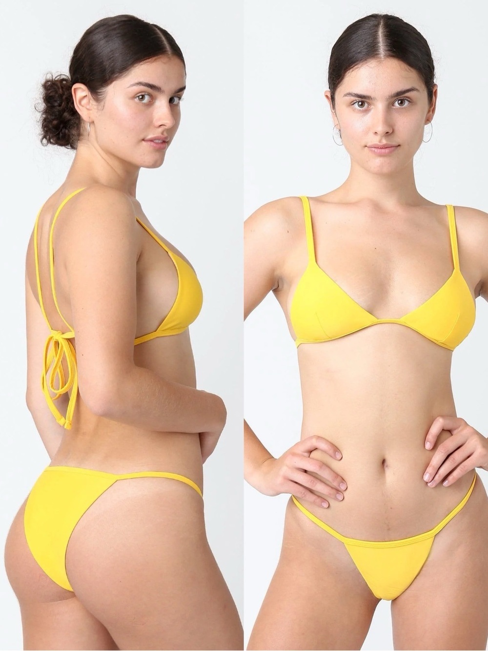 Swim Los Angeles Apparel Bright Yellow Strappy Bikini Top